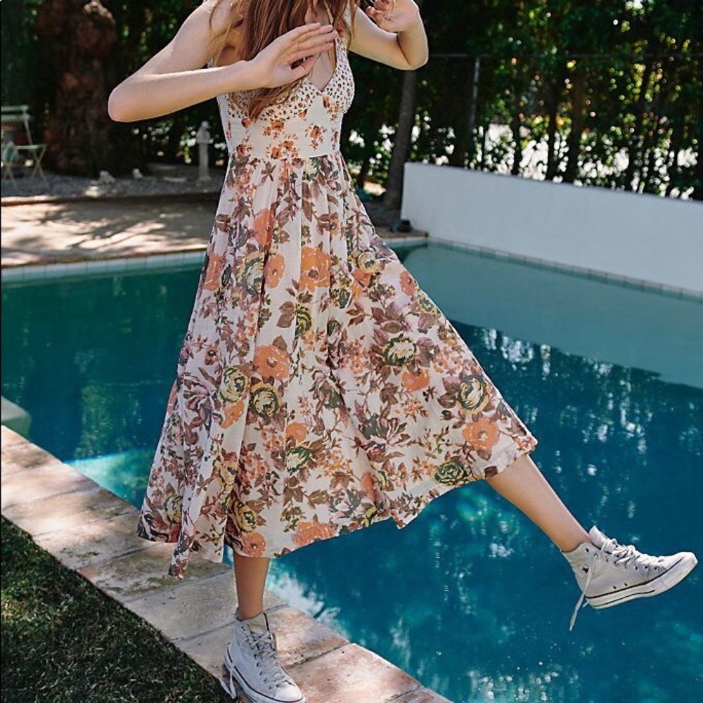 Free People Love You Midi Dress